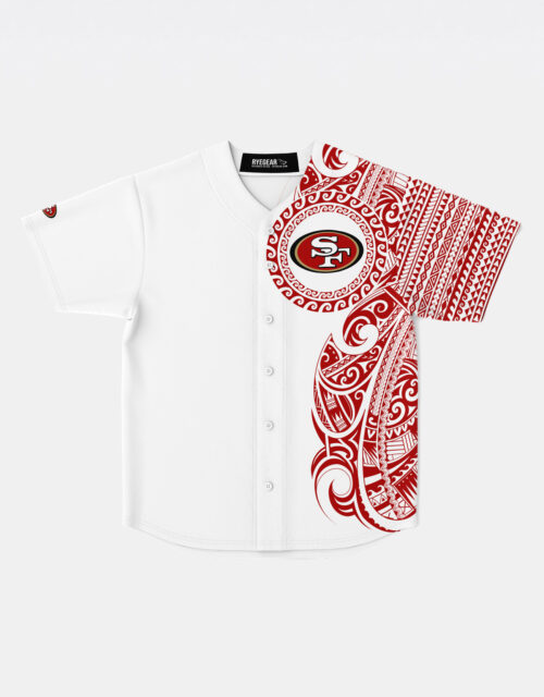 San Francisco 49ers NFL Jersey – Polynesian White