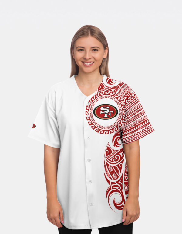 San Francisco 49ers NFL Jersey – Polynesian White