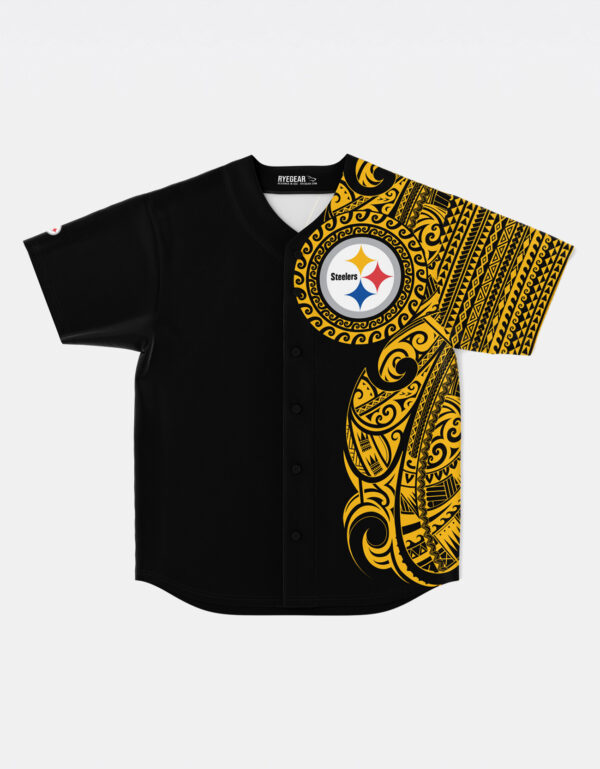 Pittsburgh Steelers NFL Jersey - Polynesian Black