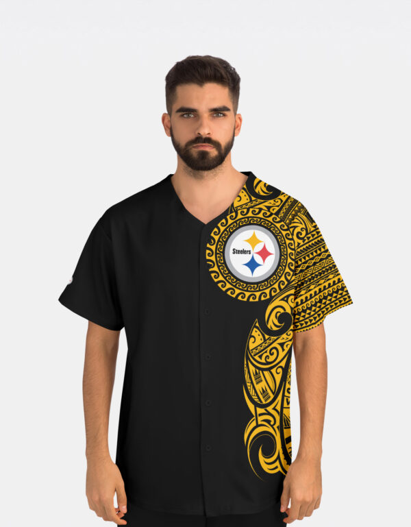 Pittsburgh Steelers NFL Jersey - Polynesian Black