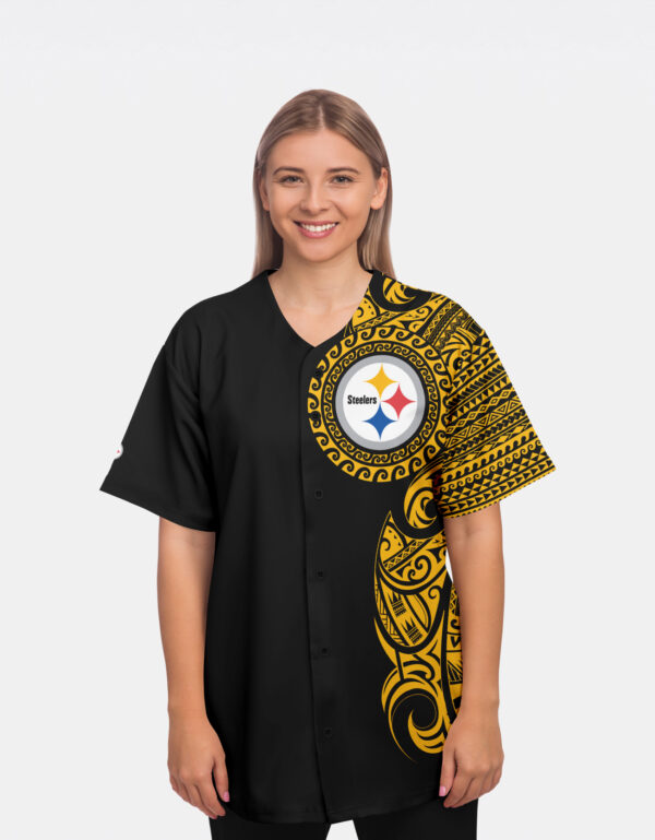 Pittsburgh Steelers NFL Jersey - Polynesian Black