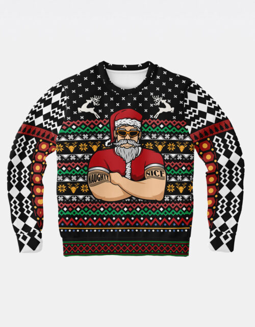 Santa Bouncer Ugly Christmas Sweatshirt