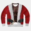 Fit Santa African American Ugly Christmas Sweatshirt