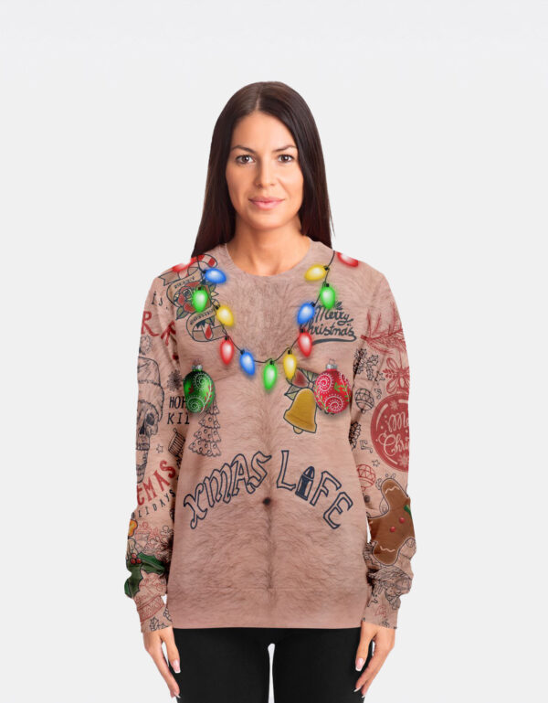 Topless Ugly Christmas Sweatshirt