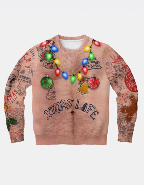 Topless Ugly Christmas Sweatshirt