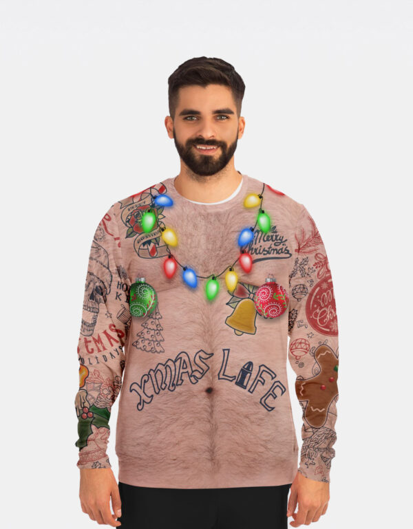 Topless Ugly Christmas Sweatshirt