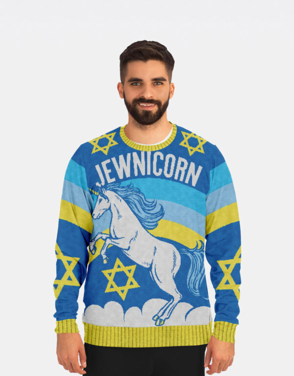 Jewnicorn Ugly Christmas Sweatshirt