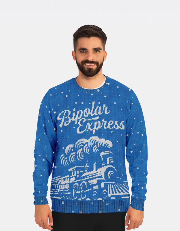 Bipolar Express Ugly Christmas Sweatshirt