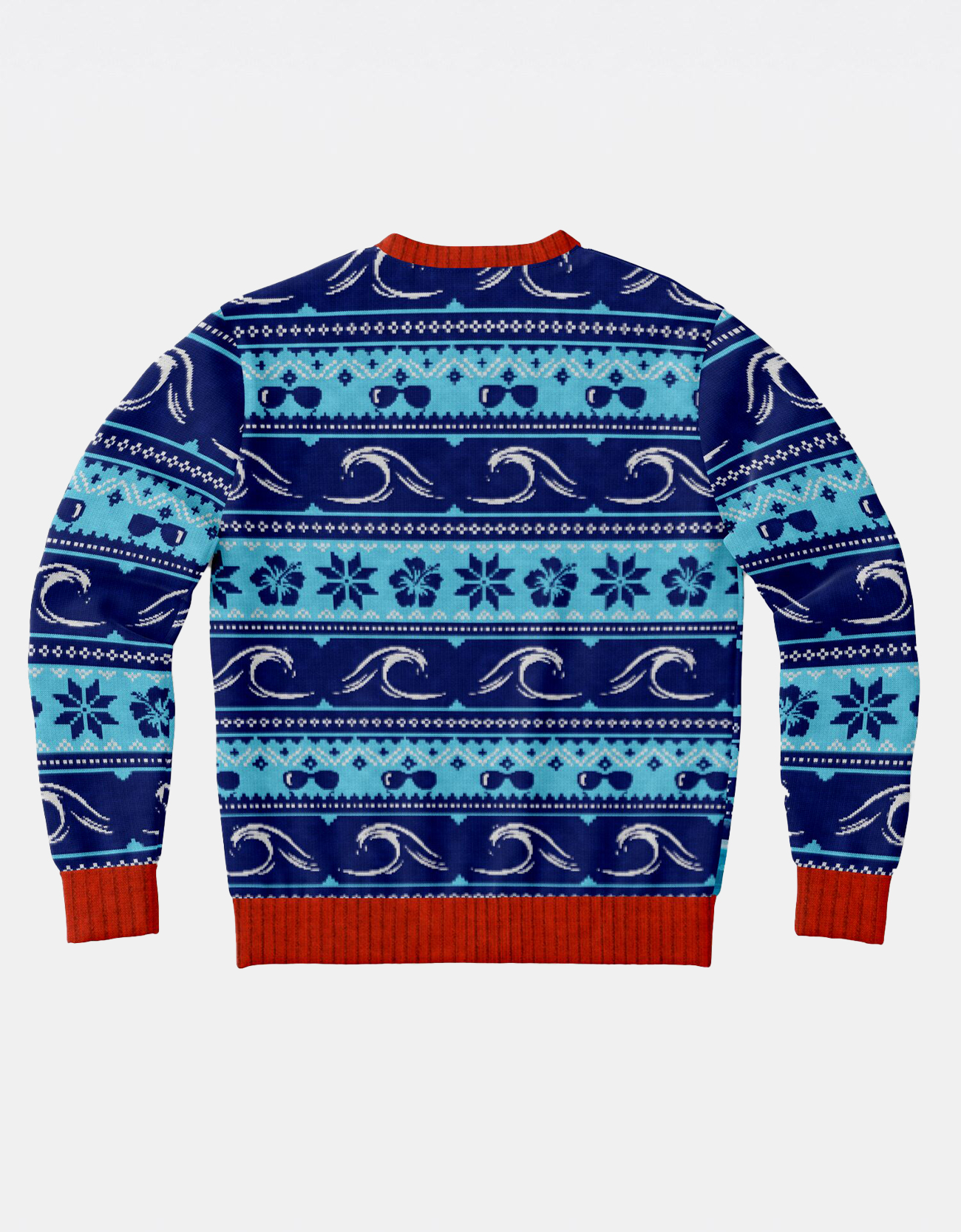 Surfing Swells Ugly Christmas Sweatshirt